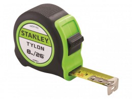 Stanley 8m (26ft) Hi-Vis Tylon Tape £7.50